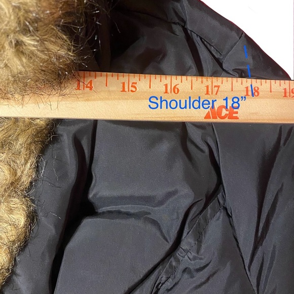 Betsy Johnson Black Puffer Hooded Coat Inner Vest Collar Corset Laces Zip Pocket - Picture 9 of 15